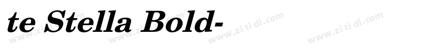 te Stella Bold字体转换 te Stella Bold字体转换